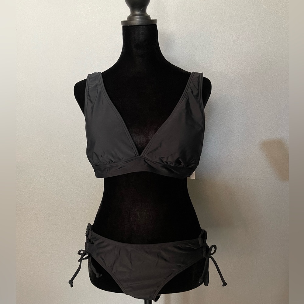 NWT LXheysea black bikini
